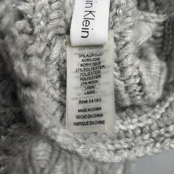 Calvin Klein women's infinity scarf gray wool blend - Picture 5 of 5